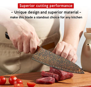 سكين مطبخ حادة بمقبض حلاقة من المصنع مباشرة VG10 سكين طاه صلب دمشقي سكين مطبخ بمقبض راتينج - Product Image 3