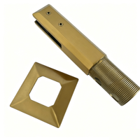 Support de fixation carré en acier inoxydable 2205 sans cadre pour clôture de piscine et garde-corps en verre, fourni directement par l'usine