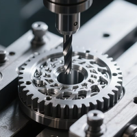 Fabrication de précision CNC de boîtiers métalliques haute précision, manchons d'arbre et ensembles de brides en acier inoxydable, usinage par électroérosion à fil