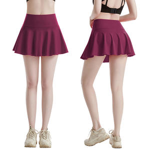 Atacado <span class=keywords><strong>2</strong></span> em 1 Mulheres Saia De Tênis Atlético Em Branco Tênis Skort Saias para Esporte Ao Ar Livre Workout Running Yoga Golf Tennis - Product Image 4