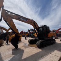 Excavadora Usada SANY SY 215C de 21 Toneladas de Alta Calidad, con Pocas Horas de Uso, Excavadora Usada SANY 215C 235C 135C de Tamaño Mediano en Venta