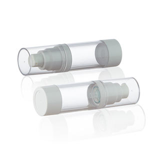 Venta al por mayor de plata 15ml 30ml 50ml acrílico bomba de loción sin aire botella cosmética para suero - Product Image 5