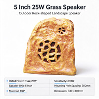 Speaker Lanskap SG-001 15W/25W, Speaker Batu Taman Luar Ruangan PA, Loudspeaker Tahan Air dengan Driver 5 inci, Speaker Batu Fiberglass Berkualitas