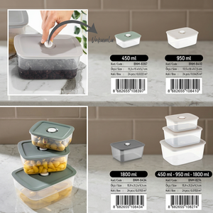 Practical Modern Multifunction High Precision Lightweight Food-Grade Leak-Proof Plastic Storage Bins Easy-to-Clean Organizing - Product Image 2