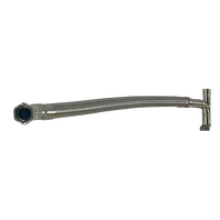 Tuyau métallique en acier inoxydable courbé DN32 avec coude - Fabrication directe d'usine personnalisable