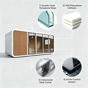 Apple Cabin Apple Shaped Prefab House Glamping Pod for Eco Lodge Resort Vacation Rental Modern Mobile Tiny <strong>Home</strong> - Product Image 6