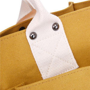 Sac fourre-tout en toile grande capacité, logo imprimé personnalisé, plusieurs petites poches, porté main ou épaule, réutilisable, plusieurs couleurs, nouveauté - Product Image 6