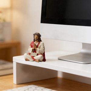 New Arrival Handcrafted Painted Resin Jesus Figurines Sitting Christ for Home <strong>Office</strong> <strong>Christmas</strong> <strong>Decoration</strong> and Gifts - Product Image 3