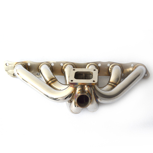 Collecteur de <span class=keywords><strong>turbo</strong></span> d'échappement de course en T-304 inoxydable de 3mm d'épaisseur pour Nissan Patrol Y61 TB48 - Product Image 1