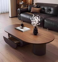 Table basse en bois massif noyer prête à être expédiée, table à thé moderne gain de place pour petit appartement, prix direct usine