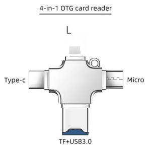 NKIWI 4 in 1 Mini <span class=keywords><strong>USB</strong></span> C Hub TF <span class=keywords><strong>SD</strong></span> adattatore 2.0 3.0 OTG <span class=keywords><strong>convertitore</strong></span> compatibile con il tipo C Micro <span class=keywords><strong>USB</strong></span> <span class=keywords><strong>SD</strong></span> nuovissimo telefono di uscita DC - Product Image 4