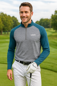 Sudadera de Alta Calidad, Lujosa, Lisa, Holgada, Estilo Golf, con Logotipo Personalizado, Material de Tela - Product Image 3