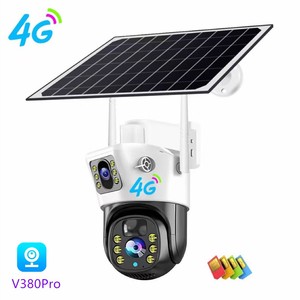 V380Pro Solar 4G <b>Camera</b> 2Mp Ptz Ip65 Outdoor Security With Dual View And Memory <b>Card</b> Support - Product Image 5