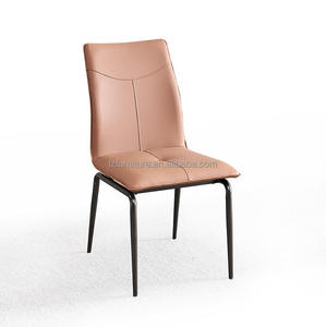 Stylish Luxury Modern Durable Adjustable Extendable Faux Leather High Back <b>Padded</b> Dining Room <b>Chairs</b> Top Home Furniture - Product Image 2
