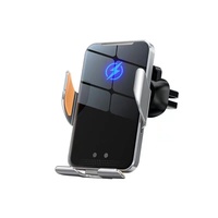 Just-LinkCar Auto Support de téléphone pour voiture Charge rapide sans fil 15W Induction infrarouge pour iPhone 15 14 13 12 Chargeur