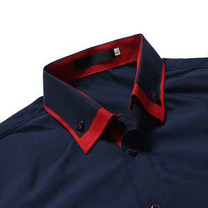 Camisas de Vestir de Diseño Entallado de Manga Larga, Casuales, de Moda, de Marca, Talla Grande, Personalizadas al por Mayor, para Hombre, 100% Algodón, 2020 - Product Image 2