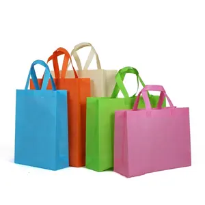 Bolsas personalizadas reutilizáveis, bolsas manuais com impressão de logotipo, sacola de alta qualidade, não tecido, reutilizáveis para carregar sacos de tecido para presentes