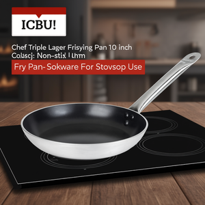 Padella Chef a tre strati antiaderente da 10 pollici per uso su piano cottura - Product Image 3
