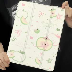 Funda Protectora para <span class=keywords><strong>iPad</strong></span> 10 Estilo Ins, Nueva Edición 2026, Diseño de Manzana Roja, Estilo Ins, Funda Protectora Triple Plegable para Apple MINI <span class=keywords><strong>7</strong></span> - Product Image 3