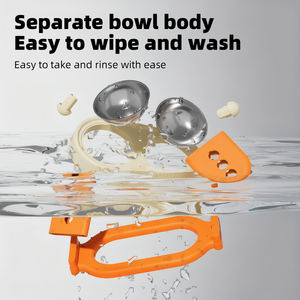 Tigela Dupla de Aço Inoxidável Ajustável e Fácil de Limpar para Alimentação Lenta de Animais de Estimação, Tigelas Elevadas Inclináveis para Cães - Product Image 6