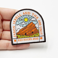 Patch tissé de haute qualité fer sur transfert de chaleur coudre sur Patch de marque tissé patchs tissés personnalisés pour vêtement