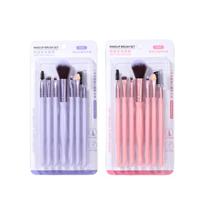 Juego de brochas de maquillaje Lmltop, 7 piezas, brochas de base portátiles de pelo sintético para principiantes SY608 - Product Image 3