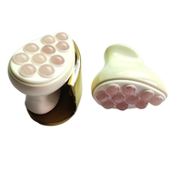 Rouleau de massage facial en jade naturel, nouveau design en fer, Gua Sha en forme de fer, Gua Sha en jade, masseur facial en pierre précieuse