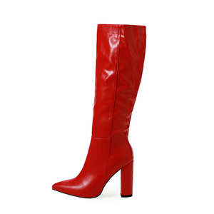 Nouvelles Bottes Mi-Hautes Femme Tendance 2025 – Fermeture Éclair Latérale, Grandes Tailles, Style Urbain Extérieur – Meilleures Ventes - Product Image 4