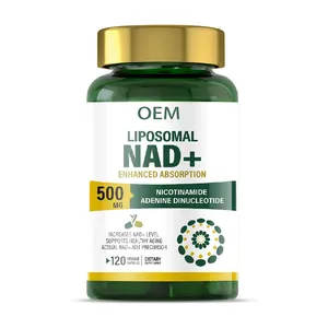 La fórmula avanzada de etiqueta privada proporciona energía natural NAD Booster Brain Pills NAD + Cápsulas
