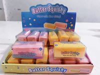 Jouet Squishy Super Doux Effet Beurre à Remontée Lente en Mousse à Mémoire de Forme PU Anti-Stress, Cadeau Mignon en Forme de Pâtisserie pour Enfants et Filles - Vente Flash