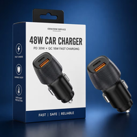 Cargador Rápido para Auto Mini de 48W con Puerto USB Tipo C y PD QC3.0, Suministro Directo de Fábrica al Por Mayor
