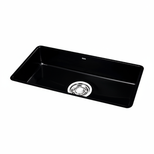 [BAEKJO] Évier en émail 860 NOIR Premium avec revêtement en émail pour résistance aux rayures et brillance durable - Product Image 2