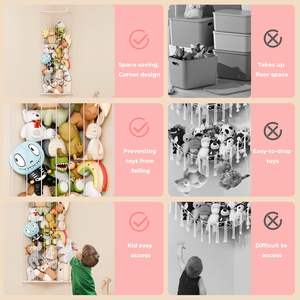 Angolo imbalsamato porta animali per lo stoccaggio di giocattoli di grandi dimensioni Organizer animale appeso bambini organizzatori di giocattoli per la conservazione di peluche - Product Image 5