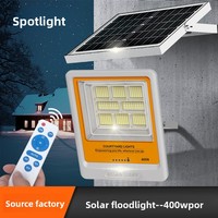 Lampadaire LED solaire intégré avec batterie au lithium, étanche IP65, télécommande, 15W/25W, éclairage routier et extérieur pour jardin