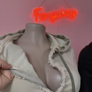 Setelan Santai 2 Potong Wanita 2025, Pakaian Olahraga Fitness, Setelan Jogger, Hoodie Warna Kontras Modis dan Celana Rajut - Product Image 6