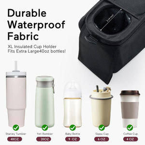 Organizador Universal para Cochecito con Portavasos Aislado, Bolsa para Teléfono Desmontable y Correa para el Hombro, Compatible con Cochecitos - Product Image 3