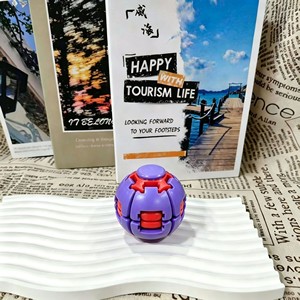Juguete Antiestrés Colorido Impreso en 3D, Spinner con Doble Función de Presionar y Girar - Product Image 4