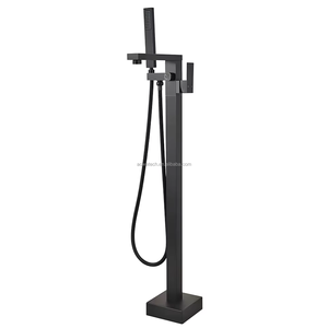 Rubinetto Termostatico <span class=keywords><strong>per</strong></span> <span class=keywords><strong>Vasca</strong></span> <span class=keywords><strong>da</strong></span> <span class=keywords><strong>Bagno</strong></span> Freestanding con Doccia a Pioggia - Miscelatore <span class=keywords><strong>per</strong></span> <span class=keywords><strong>Vasca</strong></span> <span class=keywords><strong>da</strong></span> <span class=keywords><strong>Bagno</strong></span> a Pavimento in Acciaio Inossidabile - Product Image 1