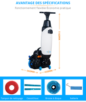 Marcher derrière la machine de nettoyage d'épurateur populaire de plancher de tuile de dessiccateur de lavage de balayage commercial industriel pour la balayeuse de plancher à la maison 1-1.2h