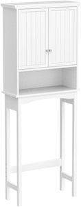 Almacenamiento sobre el inodoro, casillero <span class=keywords><strong>de</strong></span> inodoro blanco ajustable Caja <span class=keywords><strong>de</strong></span> almacenamiento montada en la <span class=keywords><strong>pared</strong></span> sobre el baño con estante <span class=keywords><strong>de</strong></span> accesorios cómodo - Product Image 2