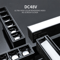 Lámpara de Riel LED Ajustable DGLUX Profesional DC48V, Luces de Riel Ajustables, Luz LED Enfocable de 360° para Sistema de Iluminación del Hogar