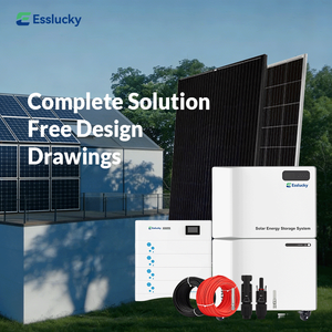 Kit de système solaire 10 kW avec batterie et système hybride pour usage domestique - Product Image 1