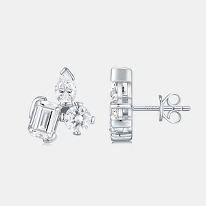 New Best <b>Top</b> Selling Natural Luxury Women's Emerald Cut Diamond <b>Earrings</b> 18K Solid Gold Plated Customizable High Grade Bulk - Product Image 2