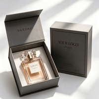 Boîte rigide pour parfum en gros avec fermeture magnétique, boîte rigide pour flacon de parfum, boîte à parfum en mousse EVA de haute qualité