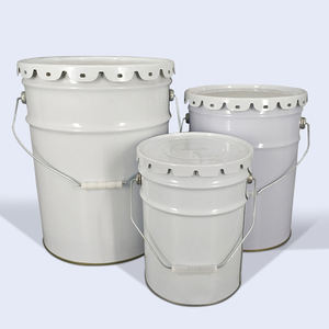 Bidons de peinture métalliques vides personnalisés de 15, 18, <span class=keywords><strong>20</strong></span>, 23, 25 <span class=keywords><strong>litres</strong></span> avec couvercle à anneau de verrouillage et poignée - Product Image 5