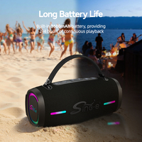 SING-E ZQS-L37 Mini haut-parleur karaoké portable multifonctionnel, portable, avec lumière RGB colorée, sans fil