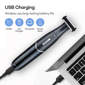 4in1 Rechargeable Stainless Steel Electric Trimmer for Face/<b>Bikini</b>/Body Waterproof USB Shaver Epilator Women <b>Men</b> Painless Facial - Product Image 2