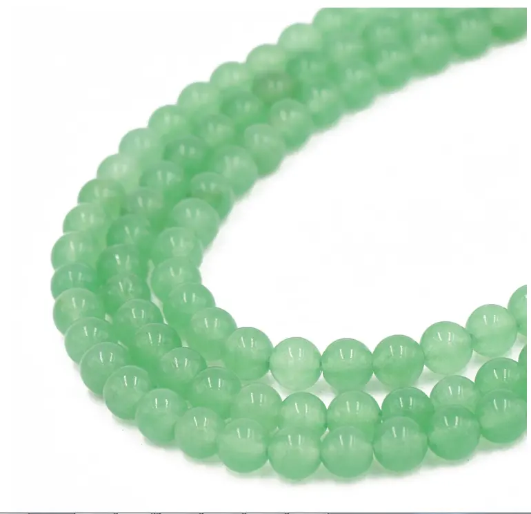 Haute qualité Offre Spéciale naturel pierres précieuses perles 8mm rond vert <span class=keywords><strong>aventurine</strong></span> perles fabrication de bijoux
