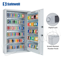 Coffre-fort mural en acier robuste Safewell KS0103K en stock avec serrure électronique numérique et boîte à clés murale