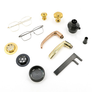 Furniture Handles And <b>Knobs</b> <b>Brass</b> Lever Cabinet Contemporary Design PVD Coating Asl035 - Product Image 1